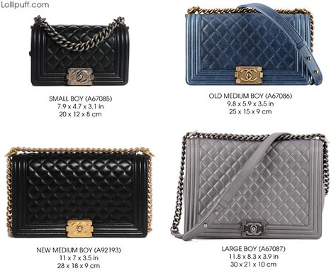 chanel boy size guide|chanel le boy price.